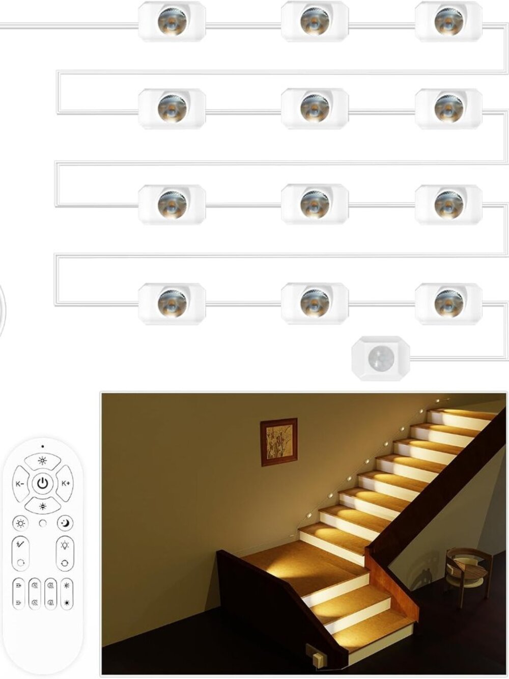 Brand New in Box - Motion Sensor Indoor Stairway lights